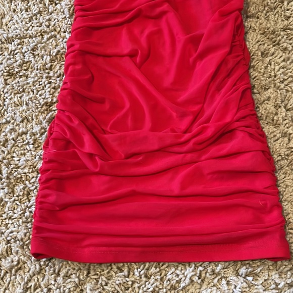 KUTUMAI Women's Ruched Bodycon Mini Dress Summer Spaghetti Strap Dress - Picture 6 of 6